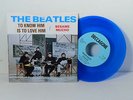 Blue Vinyl The Beatles Promo 45 To Know Him Is To Love Him Besame Deccagone