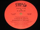 POETIC & KASAN lyrics of death MURDEROUS MELODY rbg records RANDOM RAP 12