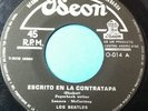THE BEATLES - Ultra rarity from NICARAGUA - Paperback writer / Rain ODEON BLACK