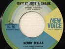 Kenny Wells - Isn't It Just A Shame/I Can't Stop PROMO 45RPM Rare Northern Soul