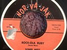 Sonny Sonee West  ROCKABILLY 45 Rock-Ola Ruby on Nor-Va-Jax Label HEAR #BB127