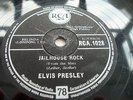 Elvis Presley  - Jailhouse Rock/Treat Me Nice    UK RCA 78