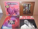 4 LOUIS ARMSTRONG LPs   Saga, MAME, Hello Dolly, WHAT A WONDERFUL WORLD