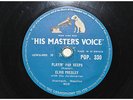 ROCK 'N' ROLL ELVIS PRESLEY 'TOO MUCH + PLAYIN' FOR KEEPS' HMV UK 78RPM VG