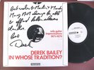 Derek Bailey IN WHOSE TRADITION solo guitar improvisations 1988 Emanem 3404lp