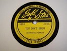 LIGHTNING HOPKINS 78rpm on Gold Star # 640 YOU DON'T KNOW & TIM MOORES FARM 1937