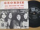 GEORDIE - All Because of You RARE ORIG ISRAELI PRESS 7