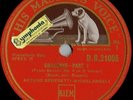 Bach Chaconne part 1 & 2 - - Arturo Benedetti Michelangeli - UK HMV  12