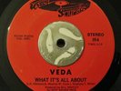 Modern Soul/Funk 45 Veda What It's All About WEST SOUND Orig Bay Area Boogie