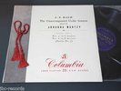 BACH Solo Violin Sonatas 5+6 Johanna MARTZY Columbia Vol. 3 NM 33CX 1288