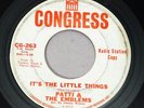 Patti & The Emblems, It's The Little Things,Congress, Rare Northern Soul, 45 rpm