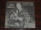 Elvis Presley 45 Record 47-6643 Love Me Tender / Anyway You Want Me BLACK/WHITE