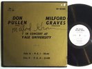 MILFORD GRAVES - DON PULLEN In Concert At Yale University LP on SRP