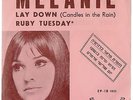 MELANIE RUBY TUESDAY (ROLLING STONES) RARE ISRAEL ISRAELI ONLY PS 7