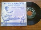 disque vinyle 45 tours boby lapointe special juke box, troubadour ou la crue