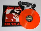Metallica Kill 'Em All Limited Edition 1989 re-issue Fluo Orange Vinyl Rare OOP