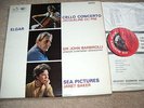 ELGAR CELLO CONCERTO DU PRE SEA PICTURES BAKER ASD 655 SEMI CIRCLE