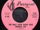 Dana Valery - You Don't Know Where Your Interest Lies - 70s Pussycat Pressing