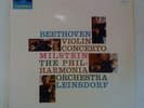 COLUMBIA SAX 2508 ES1 blue/silver MILSTEIN BEETHOVEN VIOLIN CONCERTO LEINSDORF