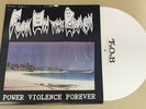 FUCK ON THE BEACH Power Violence Forever 12” White LP /300 Slap A Ham Spazz punk