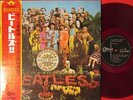 BEATLES SGT PEPPERS LONELY HEARTS CLUB BAND JAPAN 1st ISSUE RED WAX LP OBI MINT