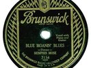 MEMPHIS MOSE (Tom Dorsey,Tampa Red) 78 RPM Brunswick 7134, Blue Moanin' Blues E+