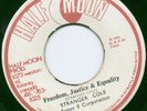 RARE 1975 DEEP ROOTS - STRANGER COLE - Freedom, Justice & Equality HALF MOON 7