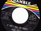 NORTHERN SOUL 45 RPM - FRANK BEVERLY AND THE BUTLERS on GAMBLE