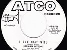 FUNK 45 RPM - HERMAN HITSON on ATCO RECORS (PROMO)