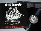 ONSLAUGHT -Power from Hell LP 1985 DEBUT 1st press ...bulldozer sarcofago sodom