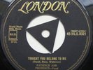 Patience and Prudence - Tonight You Belong.  Rare London Gold Tri 45 - Ex minus