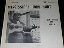 MISSISSIPPI JOHN HURT - FOLK SONGS & BLUES - PIEDMONT US BLUE LABEL ORIG MONO LP