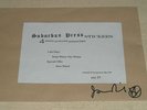 JAMIE REID RARE HAND SIGNED STICKERS ENVELOPE STILL SEALED SEX PISTOLS PUNK
