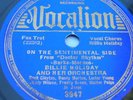 Vintage Record 78 RPM Billie Holiday Now they Call it Swing Vocalion 3947 VG