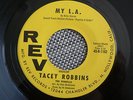 RARE FEMALE GARAGE MOD DANCER 45 rpm TACEY ROBBINS/VENDELLS on REV lb MY LA Hear