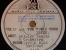 SHIRLEY TEMPLE - 20th Century Fox film PLAYBACK on 78  RARE 78