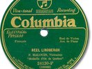 F. MALOUIN French Canadian Fiddle 78 RPM Record. Reel Lindbergh. Viva-Tonal