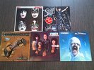 5 disques vinyles kiss, trust, scorpions, shakin street