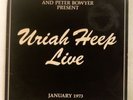 URIAH HEEP - URIAH HEEP LIVE 1973 gatefold vinyl 2LP BRONZE ISLD 1 UK + insert