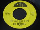 Dee Edwards   Why Can't There Be Love   Detroit   GM northern soul funk 45 HEAR