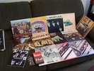 THE BEATLES 11 LP LOT# 1 w YELLOW SUBMARINE KEYCHAIN & VINTAGE VHS VIDEO