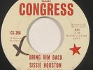 Sissie Houston, Bring Him Back northern soul 45