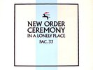 NEW ORDER Rare CEREMONY LONELY PLACE UK 12