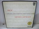 BACH 6 SONATAS & PARTITAS violin solo 3xLP arthur grumiaux PHILIPS import RARE