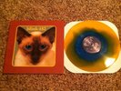 BLINK 182 CHESHIRE CAT VINYL LP BLUE YELLOW SWIRL GREEN DAY