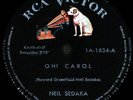Elvis Related ARGENTINA Neil Sedaka 1959 78 RPM Oh Carol & One Way Ticket VG+