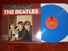 lp the  beatles blaues- blue vinyl  history of.. rar masters holland press