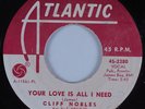 Northern Soul 45 CLIFF NOBLES Your Love Is All I Need ATLANTIC HEAR VG++/NM