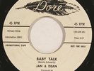 JAN +DEAN “Baby Talk” white label promo rock roll 45 DORE 522 orig ’59 nice HEAR