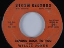 R&B Soul 45 WILLIE JONES Coming Back to You STORM HEAR